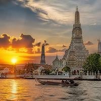 Temple spire on the Chao Phraya