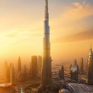 Skyline at sunset