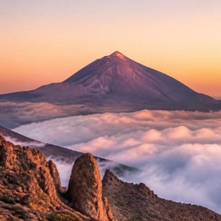 Mount Teide above the clouds